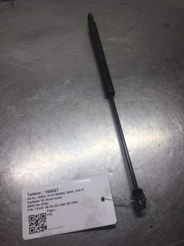 169527 Gasfeder für Motorhaube BMW 3er (E36) 51231960852 316i