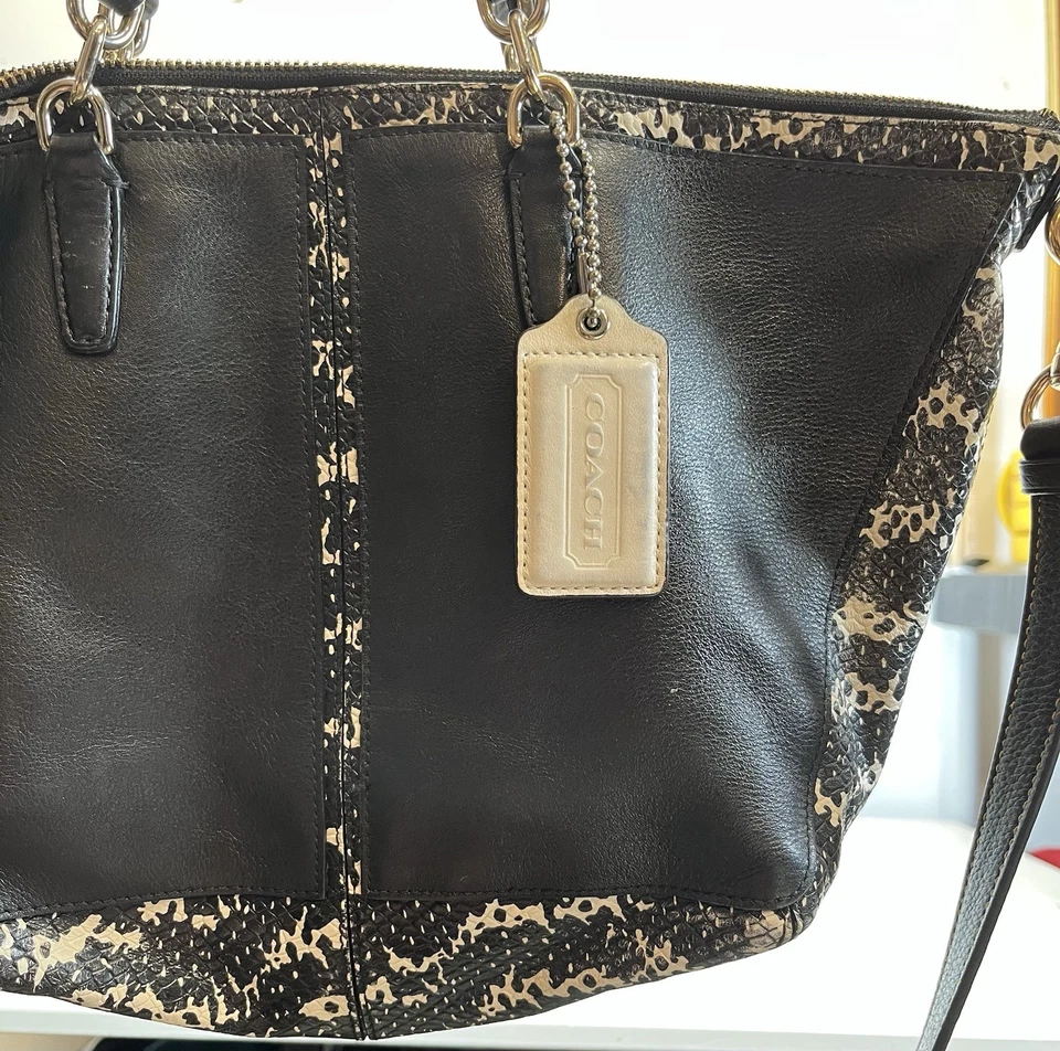 Bolso Coach Bleecker Cooper Bolso Pitón con Asa Superior 28259 Foto 2 de 4