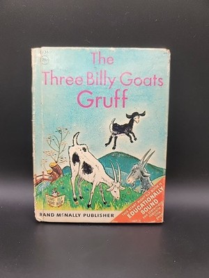 Three Billy Goats Gruff 1965 Rand McNally Vintage Children s Hardcover Book 1965