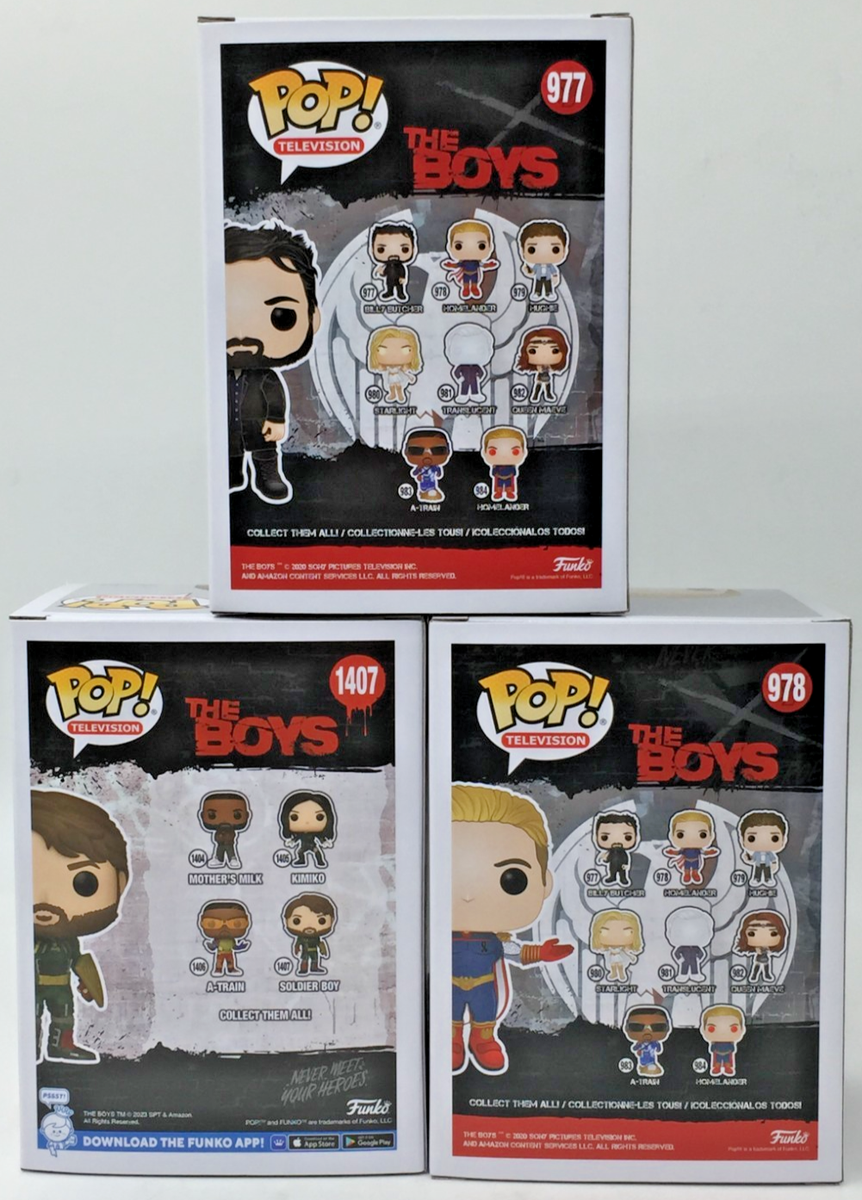 Funko Pop The Boys セット Funko Pop! The Boys Soldier Boy #1407 Billy #977 Homelander #978