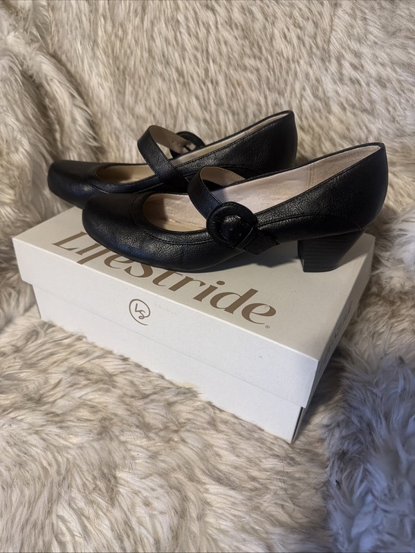 Lifestride Soft System Women’s Size 11W Black Shoes