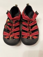 KEEN Kids Red Waterproof Sport Sandals Closed Toe Youth Size 12