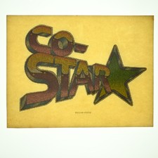 Original VINTAGE 1970s Heat Transfer  Co-Star  Iron On