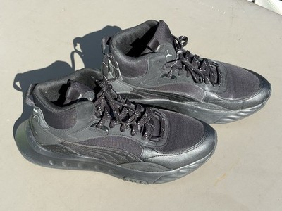 Puma Wild Rider 382003-01 Sporty Black Street Shoes Mens Size 9.5 Sneakers