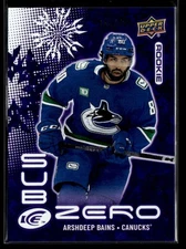 2024-25 Upper Deck Ice #SZ-AB Arshdeep Bains Sub Zero Rookies #/699