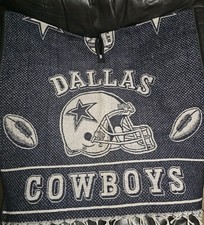 Poncho del equipo de fútbol americano Dallas hecho a mano Sarape Jorongo