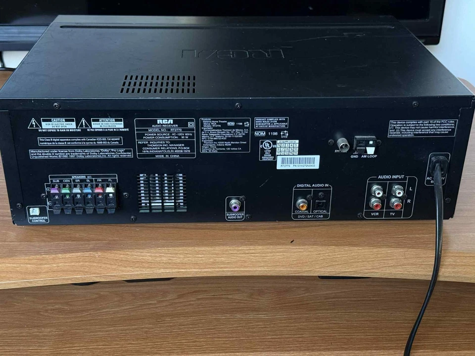RCA RT2770 Home Theater Receiver – 5.1 Surround – Optical/Coax Digital – Tested - Image 3 of 3