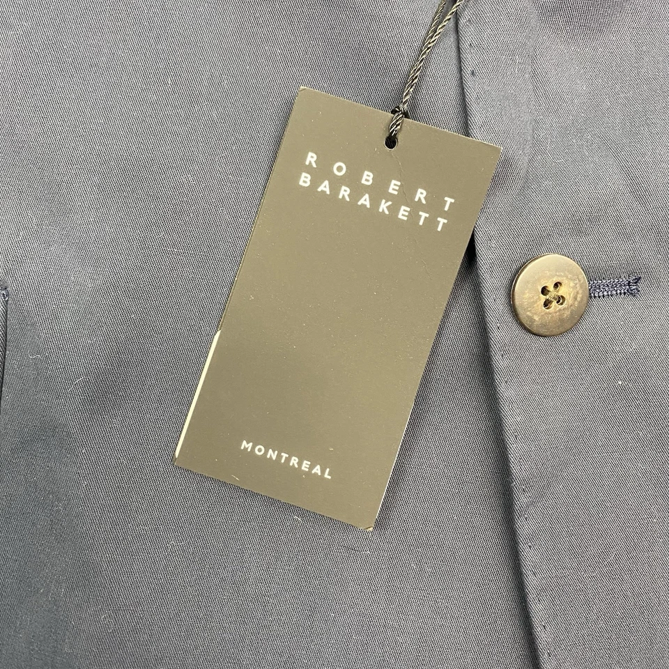 Robert Barakett Jacket Mens 50R Navy Blue Unstructured Blazer Sport Coat - Image 3 of 4