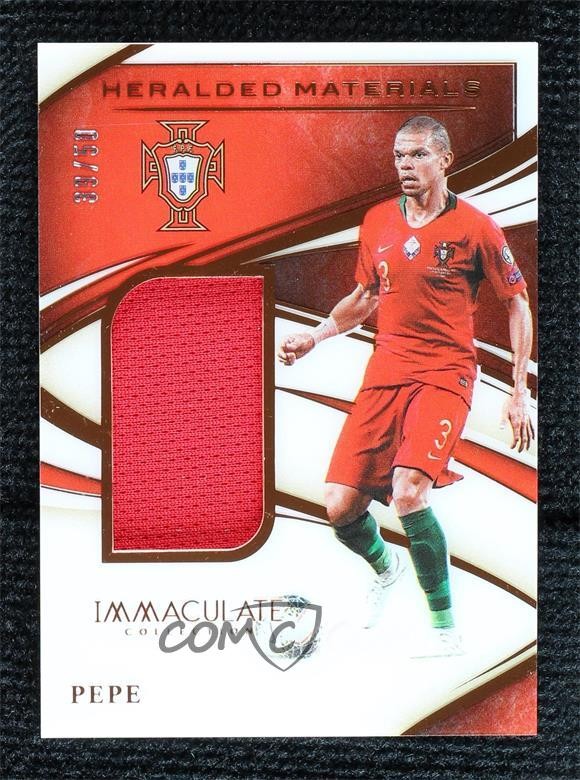 2020 Panini Immaculate Heralded Materials Bronze 39/50 Pepe #HM-PE 7ez
