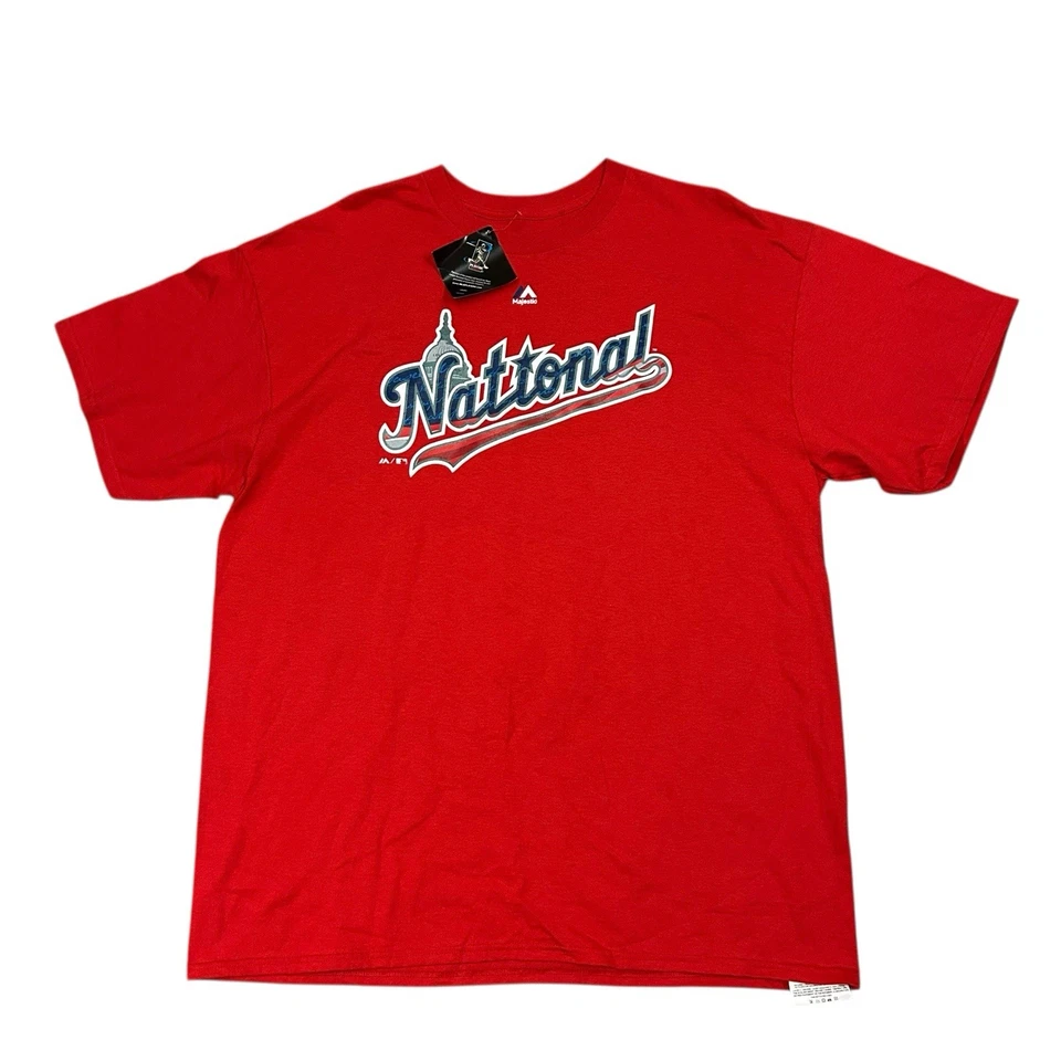 Majestic Javier Baez MLB All Star Game 2018 T-Shirt Mens XL Washington Cubs New - Image 2 of 4