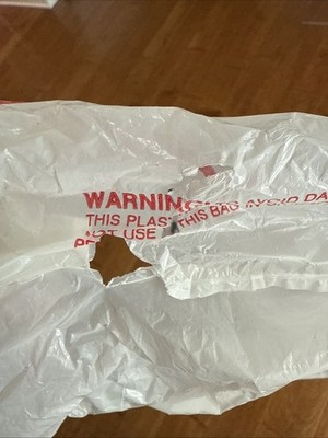 Vintage Lucky Grocery Store Plastic Bag (HAS HOLES AT THE BOTTOM