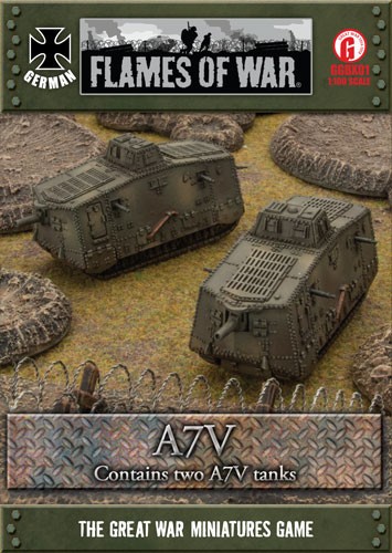 German WWI A7V Tanks 15mm WWI GGBX01 Great War Polish Friekorps White Russian