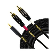 Mogami GOLD 3.5-2RCA-20 Stereo Audio Y-Adapter Cable, 3.5mm TRS Plug to Dual ...