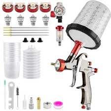 R500 Lvlp Air Spray With 10pcs 650ml Disposable Cups 1.31.51.72.0mm Nozzle... R500 Lvlp Air Spray With 10pcs 650ml Disposable Cups 1.31.51.72.0mm Nozzle...