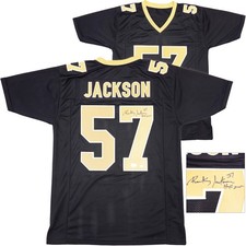 New Orleans Saints Rickey Jackson Signed Black Jersey 