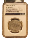 SS Republic Shipwreck 1861-O Seated Liberty Half Dollar NGC W-04 Louisiana Issue