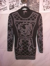 Fashion Nova Medium Studded Long Sleeve Dress