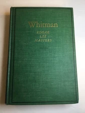Whitman by Edgar Lee Masters 1937