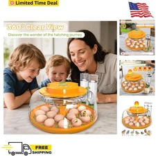 Incubators for Hatching Eggs,18 Egg Incubator with Automatic Egg Turning and ...