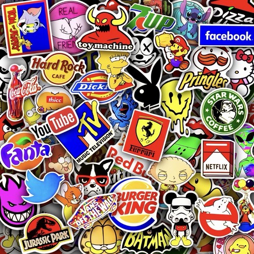 (2 Pack) Random Sticker Pack  Mystery Phone Laptop Etc. (2 Stickers)