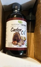 Mayan's Secret Castor Oil Organic Cold Pressed 4oz - Hair, Skin, Lashes, Brows