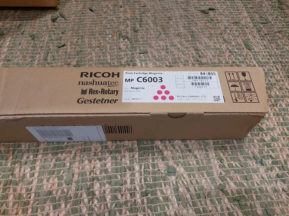 Original Ricoh 841855 Toner Magenta MP C6003 Neuf Scellé - Photo 1/1