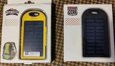 2-  1.2w Compact Solar panel USB Chargers 4000mah Battery