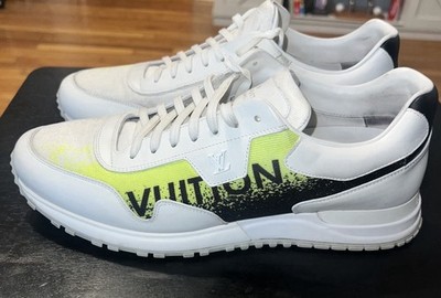 Louis Vuitton Run Away LV9/US10 White/Yellow Men's Preowned Authentic