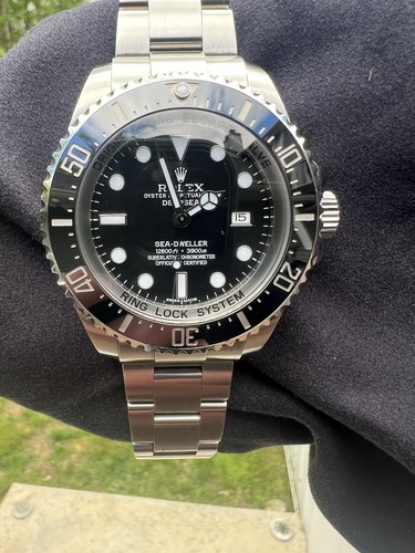 2015 Rolex Deepsea Sea-Dweller 116660 Black Dial SS Oyster Box And Papers Mint