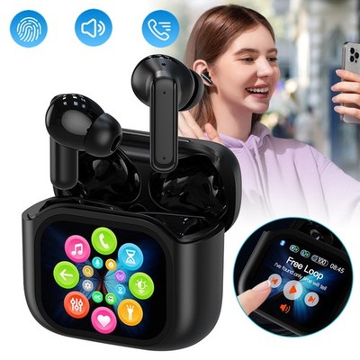 AI-Kopfhörer-Übersetzer Bluetooth Ohrhörer Earbuds mit Smart Touchscreen Headset
