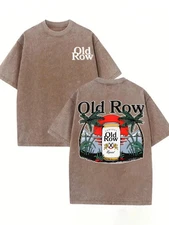 Retro Cowboy Palm Sunset Graphic T-Shirt Vintage Western Meme Tee