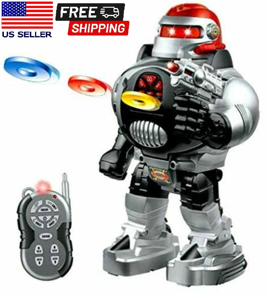 RC Infrared Space Fighter Toy Robot with extra Shooting Disc