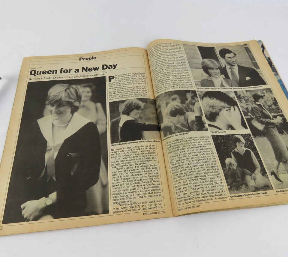 TIME Magazine April 20 1981 4/20/81 The Prince's Charmer Lady Diana - Image 4 of 4