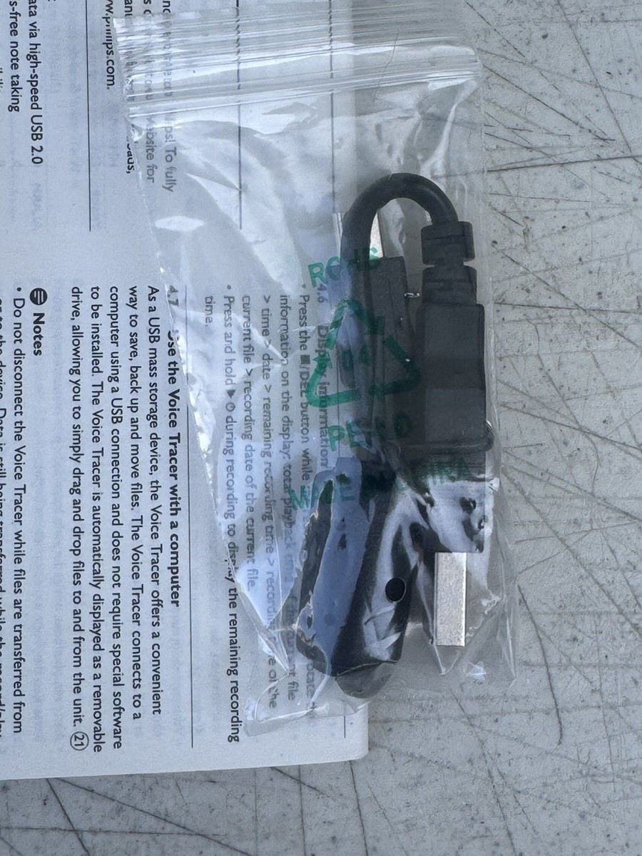 Philips Digital Voice Tracer Digital MP3 Recorder LFH0662/40 USB