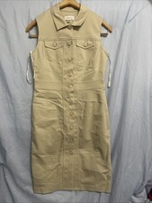 Calvin Klein Dress Womens Sz 2 Dress Tan Colored