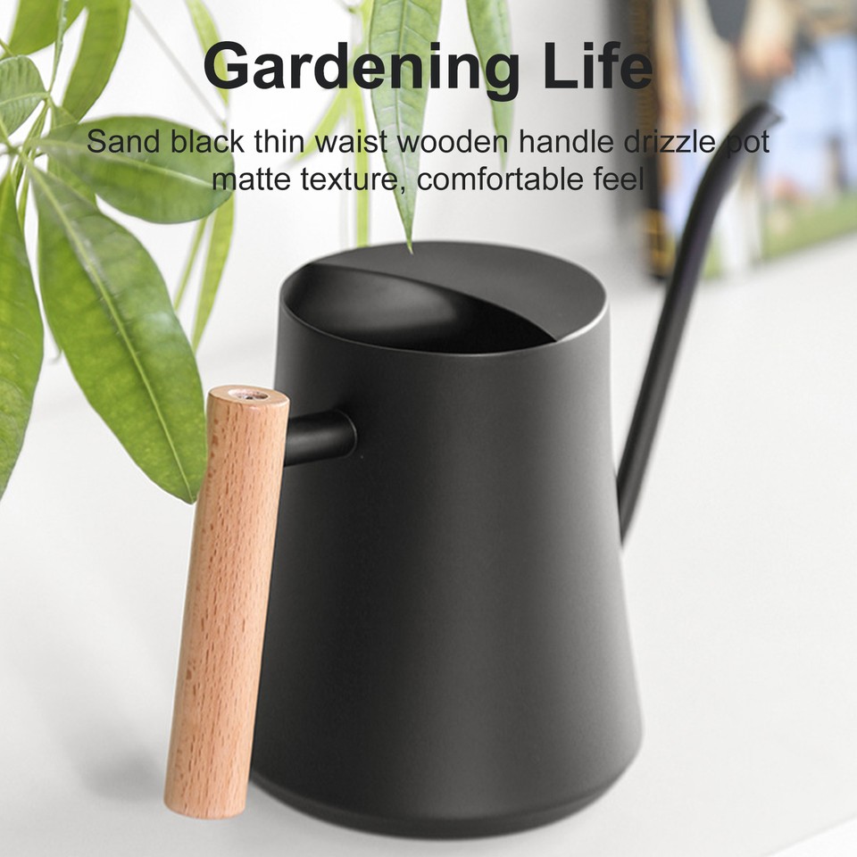 1000ml Spray Kettle with Wooden Handle Watersaving Garden Potted Plant