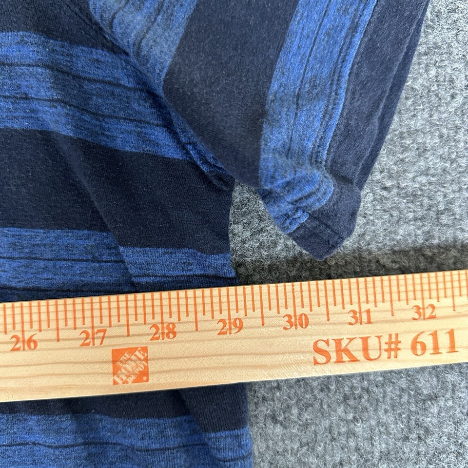 Mutual Weave Polo Shirt Mens 4XLT Blue Navy Striped Short Sleeve Pullover Casual eBay