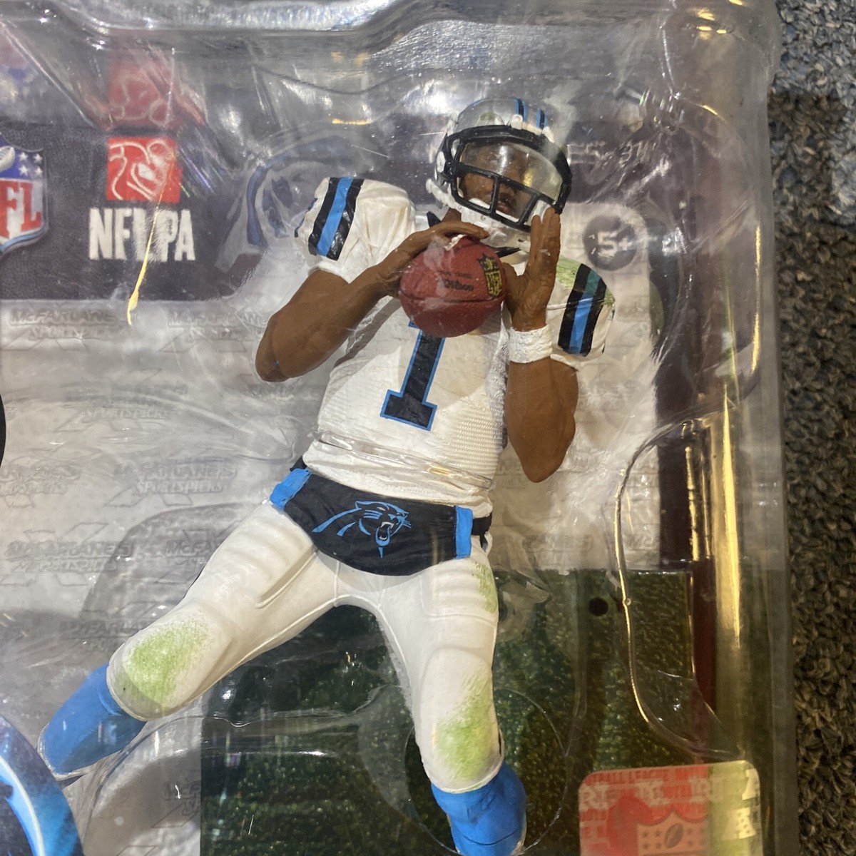 Cam Newton McFarlane Figure NFL Series 31 Silver Chase #/1000