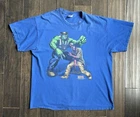 Vintage Marvel 2003 Spiderman Hulk T-shirt Sz XL Rap Tee Streetwear Comic Book