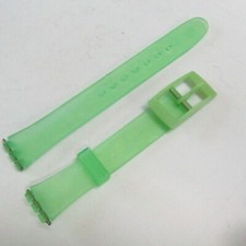 SWATCH Watch 12mm Strap Replacement Band Clear Light Green Generic Ladies Swatch