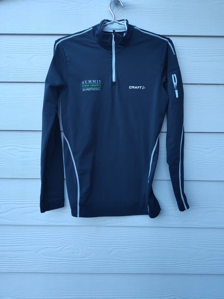 Ropa deportiva artesanal L1 ventilación capa media para hombre negra cálida capa base talla M Foto 4 de 4