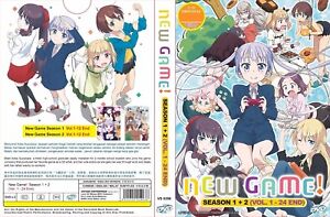 Anime Dvd English Dubbed New Game Season 1 2 1 24end All Region Free Ship Gift Ebay