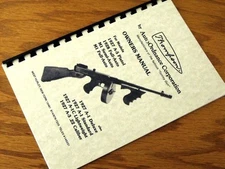 THOMPSON Tommy Gun 1927 1928 OWNERS Gun MANUAL