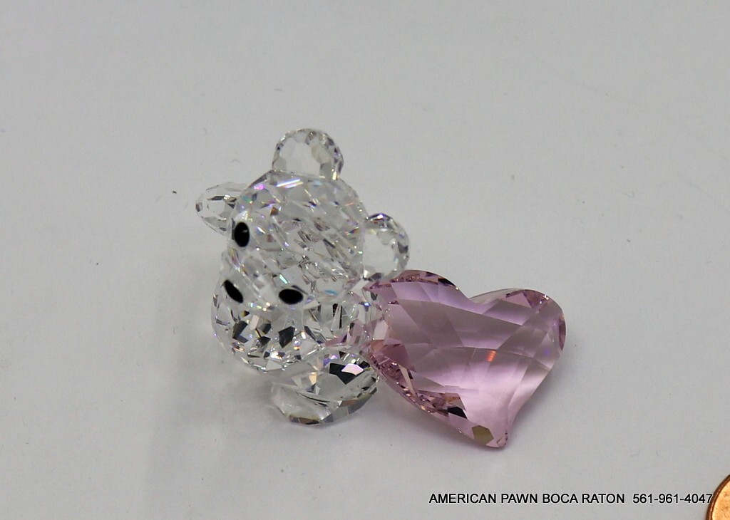 Swarovski Crystal Kris Bear With You Pink Heart 905386 Crystal