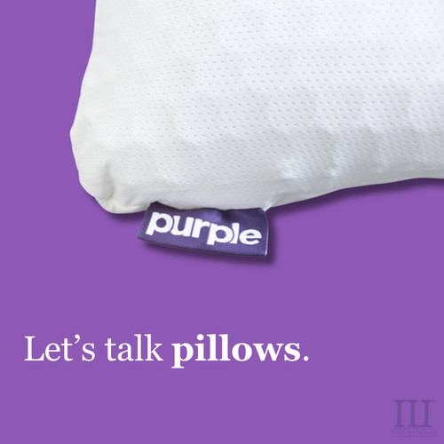 Purple Harmony Pillow - The Greatest Ever - Standard Size, Low / Medium / Tall
