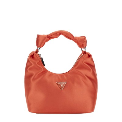 NEW Guess - Velina Orange Satin Mini Handbag - HWEG8765020 - ORANGE AUTHENTIC NW