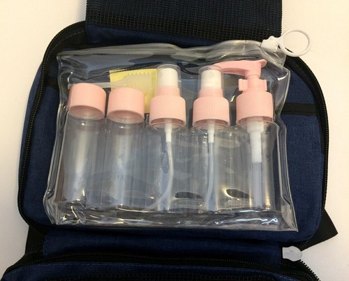 Estuche organizador de viajes para bolsa de inodoro colgante temporada de viajes azul marino - Imagen 8 de 9