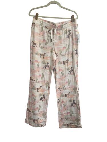 PJ Salvage XL Sunset Rider Horse Lounge Pajama Pants Western Equestrian #PQ30 - Picture 1 of 11