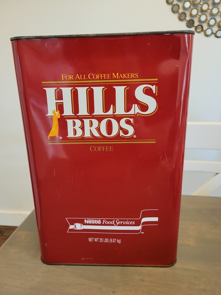 Nestle Hills Bros Coffee 20lb Tin Can | eBay