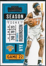 Mitchell Robinson 2020-21 Panini Contenders  Game Ticket Basketball Card #23